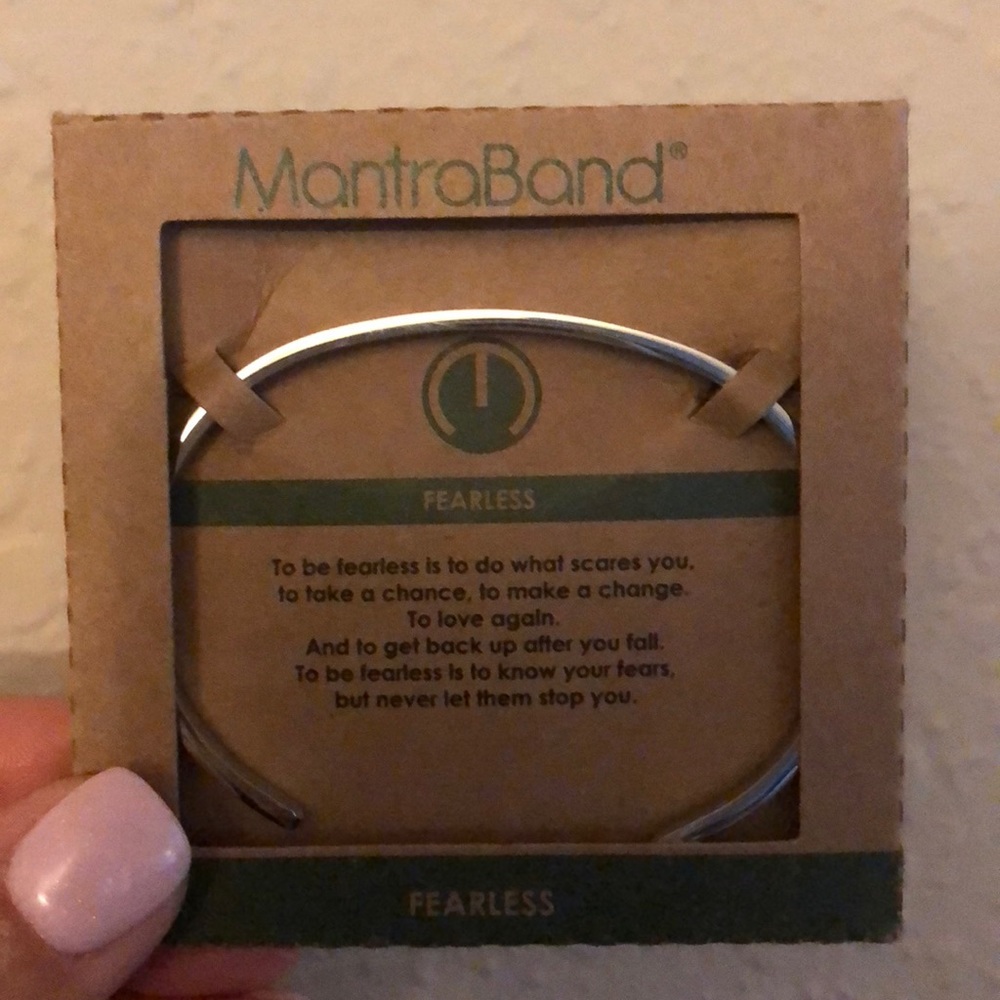 Silver Fearless MantraBand